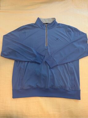 B. Draddy: Men's Blue Quarter-Zip Golf Pullover NWOT